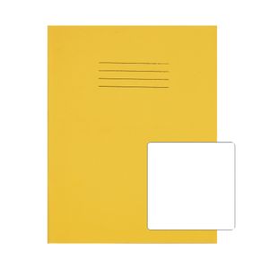 Rhino Exercise Book Plain 80 Pages 9x7 Yellow (Pack of 100) VC48990