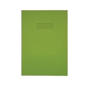 Rhino Exercise Book 8mm Ruled with Margin 80 Pages A4+ Light Green (Pack of 50) VDU080-238-6