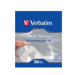 Verbatim CD/DVD Sleeves Paper (50 Pack) 49992