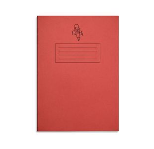 Morrells Handwriting Exercise Book Nrow Line A4 Red Pack of 50 MHNLR-0
