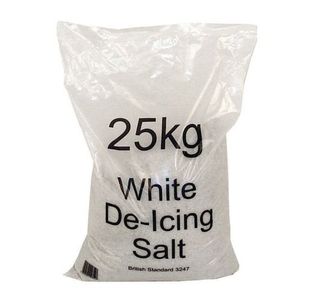 Winter De-Icing Salt Bag 25kg High Purity (Complies to BS 3247 standard) 374674