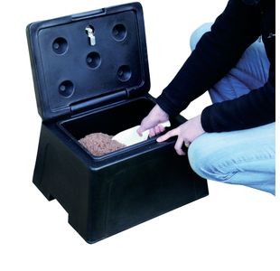 Black Winter Mini Grit Bin With Scoop 383371