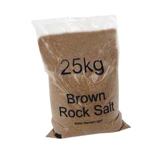 Dry Brown Rock Salt 25kg Bag (20 Pack) 384072