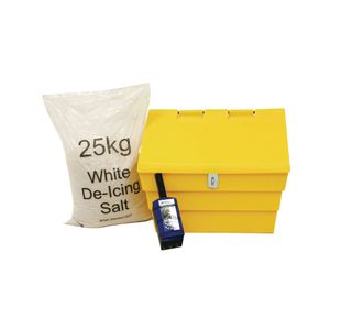 50 Litre Lockable Grit Bin and 25kg Salt Kit 389116