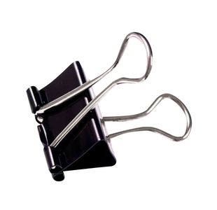Clipper Foldback Clip 19mm Black Pack of 100 WS22481