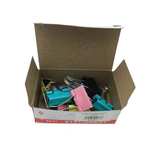 Clipper Foldback Clip 19mm Assorted Pack of 10 WS22490