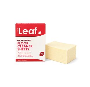 Wash with Leaf Floor Cleaning Sheets White Pack of 30 Leaf-FLOOR-30