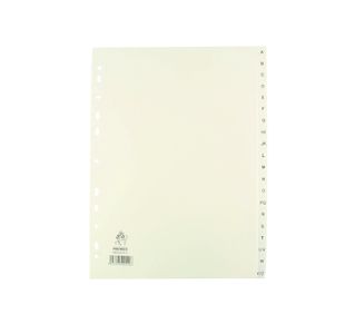 A4 White A-Z Polypropylene Index WX01351