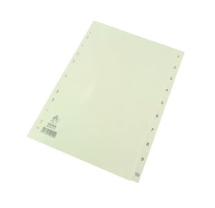 A4 White 1-10 Polypropylene WX01353