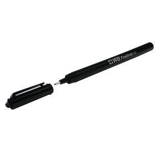 Fineliner 0.4mm Black Pens (Pack of 10) WX25007