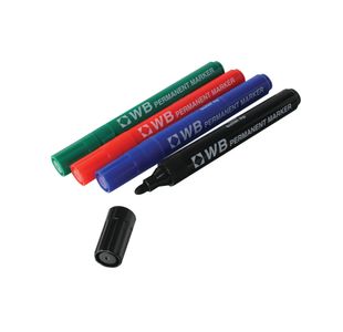 Assorted Permanent Marker Bullet Tip (Pack of 4) WX26088A