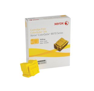 Xerox ColorQube 8870 Solid Ink Stick Yellow (Pack of 6) 108R00956