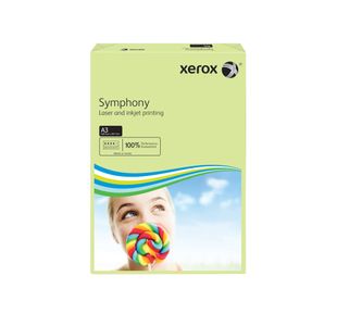 Xerox Copier A3 Symphony Tinted 80gsm Pastel Green (Pack of 500) 62870
