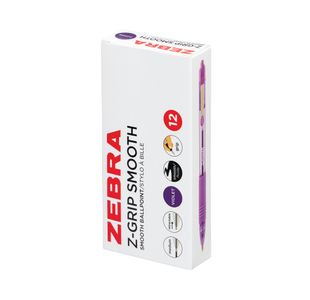 Zebra Z-Grip Retractable Ballpoint Violet Pack of of 12 4901681030545