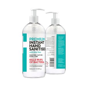 Premium Hand Sanitiser with Aloe Vera 500ml (Pack of 6) ZI5050747089382