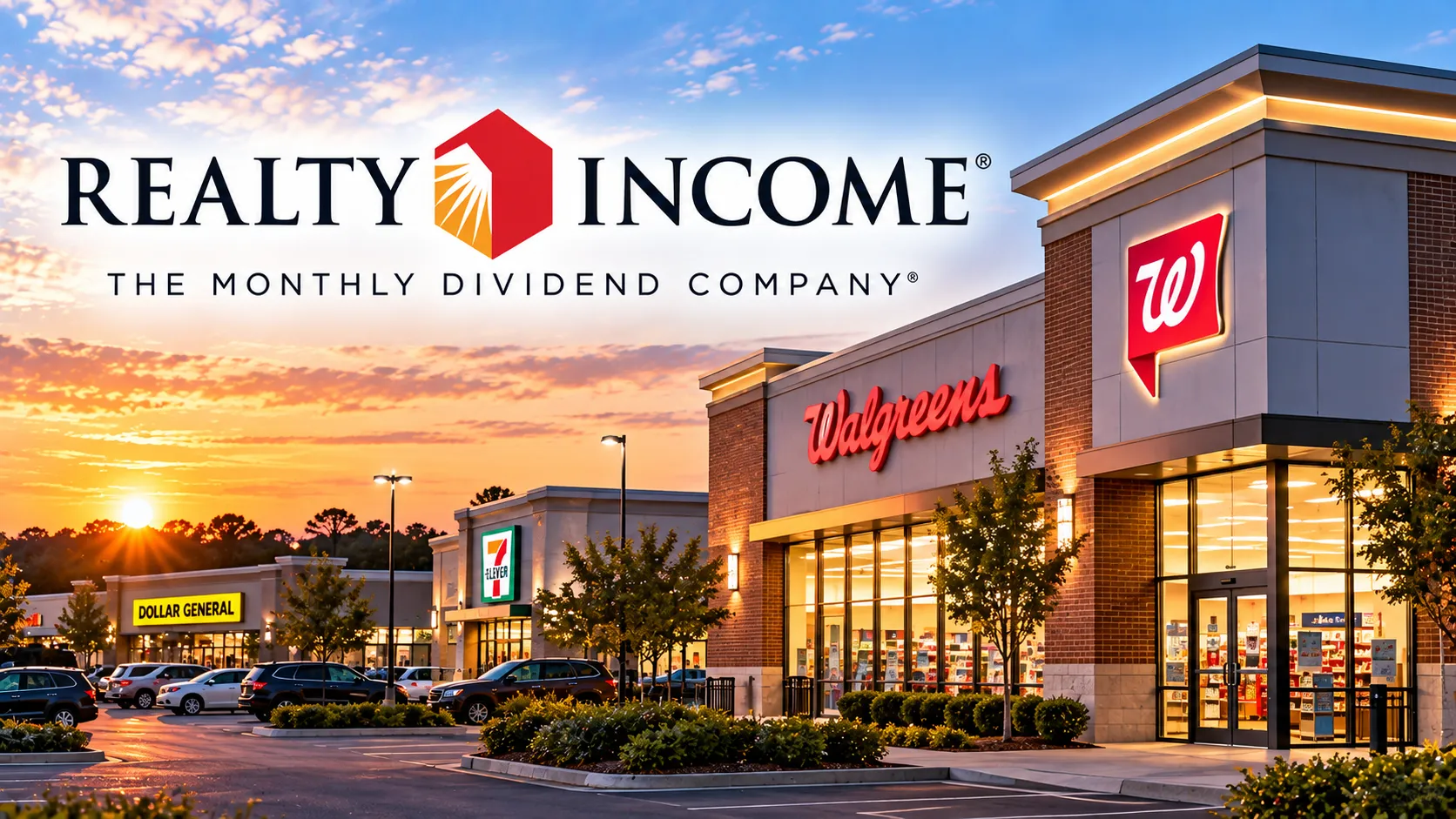 Realty Income im goldenen Abendlicht