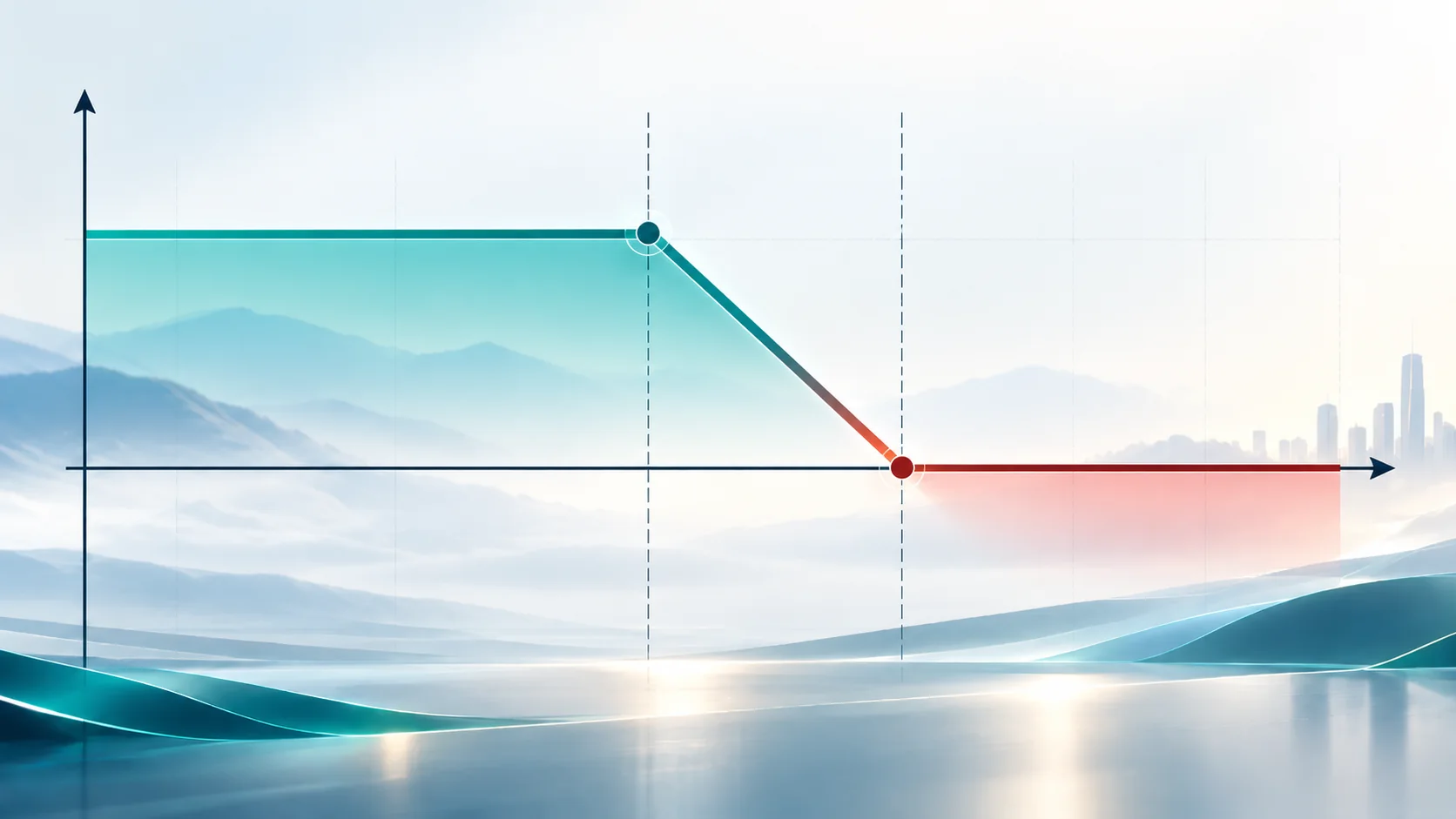 Payoff-Diagramm der Optionsstrategie Bear Put Spread
