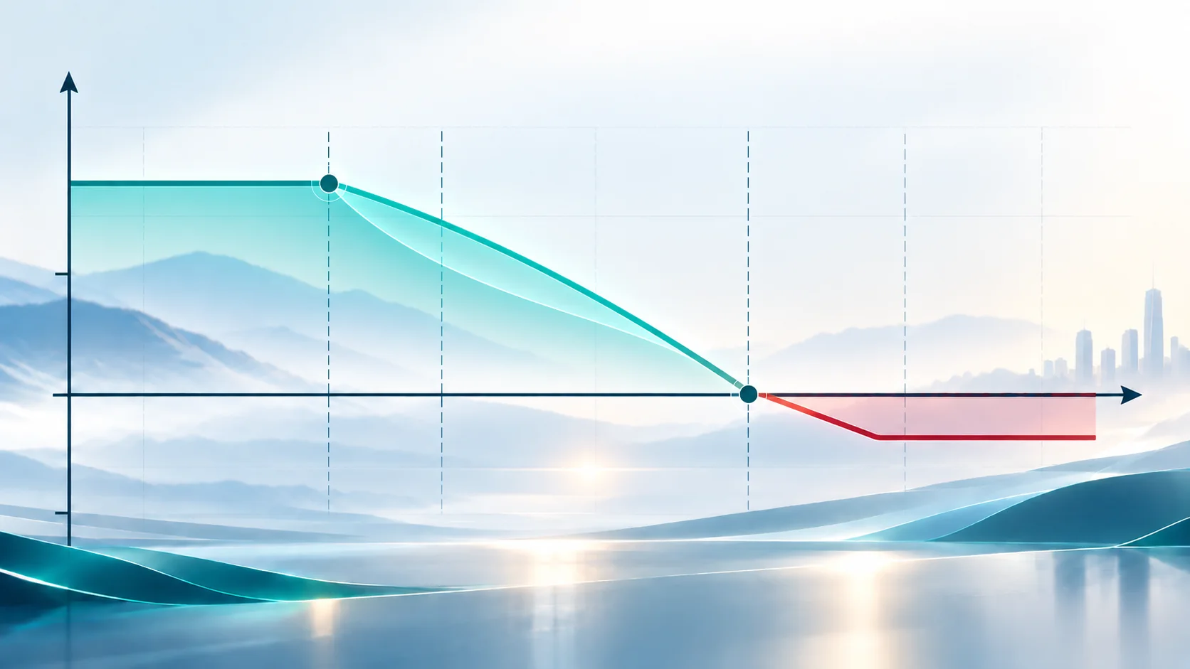 Payoff-Diagramm der Optionsstrategie Put Diagonal Spread